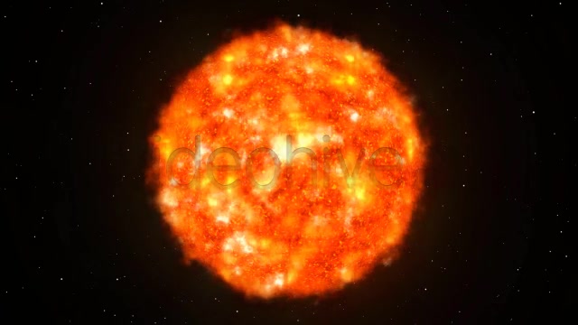 Sun in Space with Stars in the Background Loop Videohive 5565160 Motion Graphics Image 4