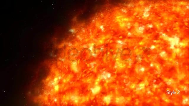 Sun in Space with Stars in the Background Loop Videohive 5565160 Motion Graphics Image 5