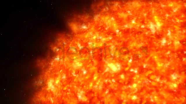 Sun in Space with Stars in the Background Loop Videohive 5565160 Motion Graphics Image 6