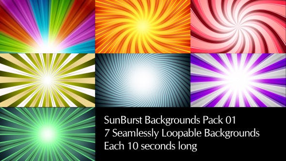 SunBurst Background Pack I - Download 5853805 Videohive