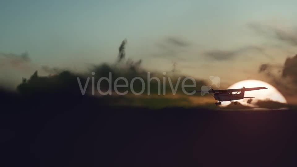 Sunset Airplane Videohive 19717530 Motion Graphics Image 1