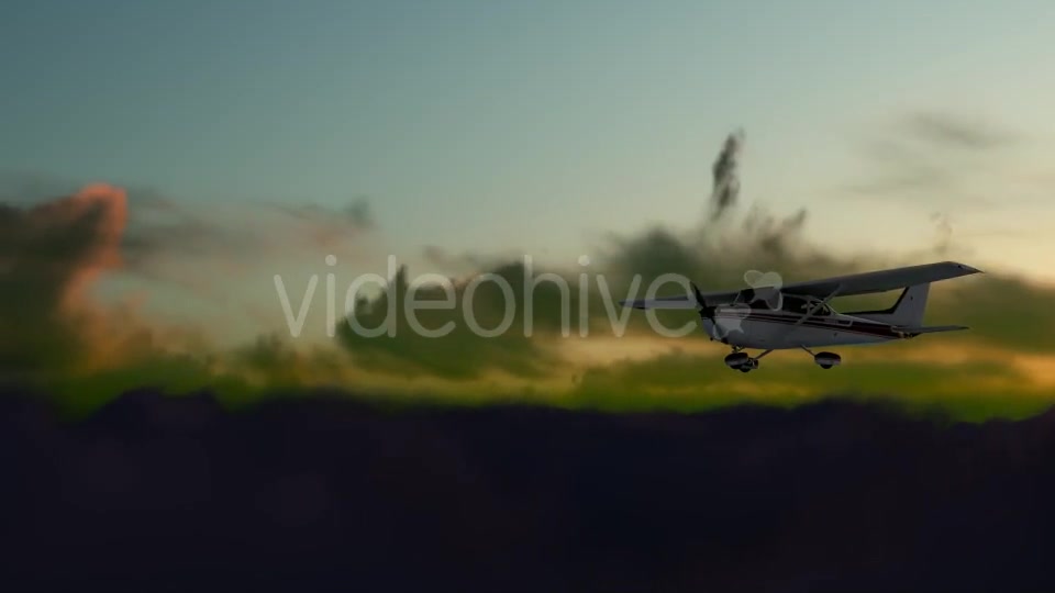 Sunset Airplane Videohive 19717530 Motion Graphics Image 3
