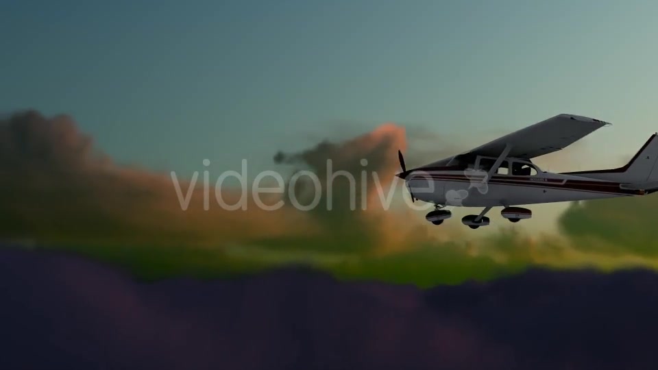 Sunset Airplane Videohive 19717530 Motion Graphics Image 5