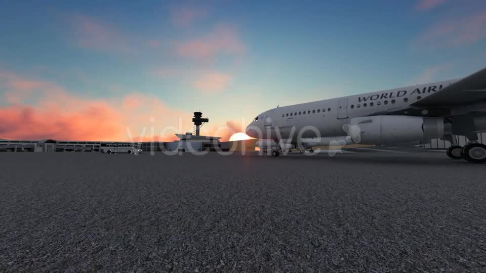 Sunset Airport Videohive 19539030 Motion Graphics Image 1