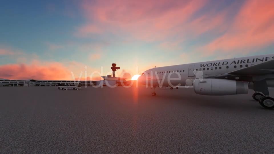 Sunset Airport Videohive 19539030 Motion Graphics Image 2