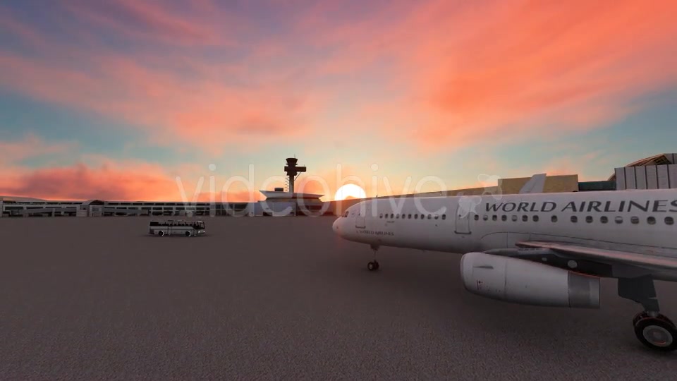 Sunset Airport Videohive 19539030 Motion Graphics Image 3