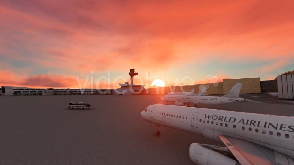 Sunset Airport Videohive 19539030 Motion Graphics Image 4