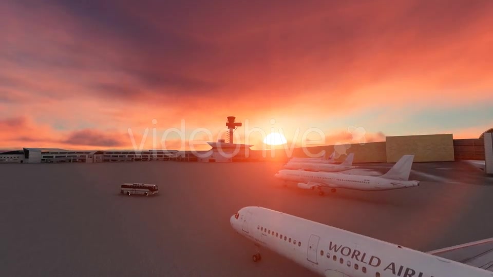 Sunset Airport Videohive 19539030 Motion Graphics Image 5