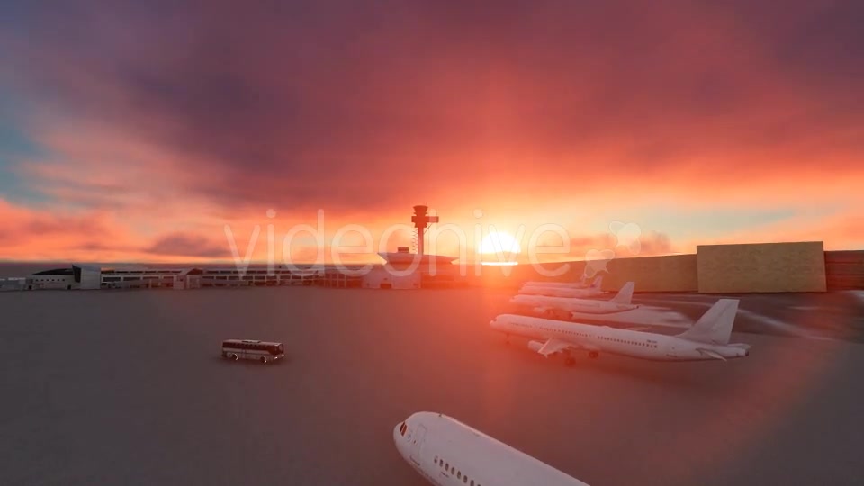 Sunset Airport Videohive 19539030 Motion Graphics Image 6