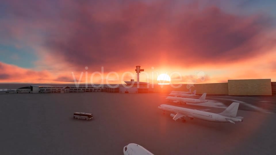 Sunset Airport Videohive 19539030 Motion Graphics Image 7