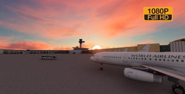 Sunset Airport - 19539030 Videohive Download