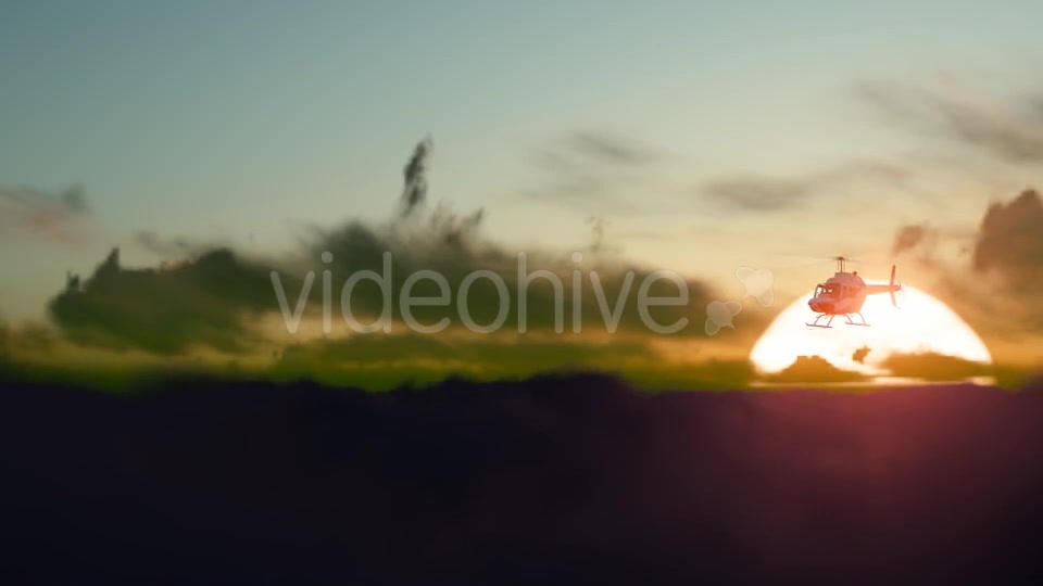 Sunset Helicopter Videohive 19717549 Motion Graphics Image 2