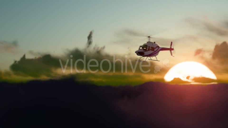 Sunset Helicopter Videohive 19717549 Motion Graphics Image 5