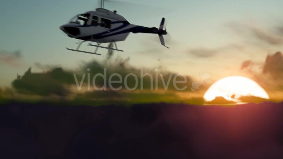 Sunset Helicopter Videohive 19717549 Motion Graphics Image 7