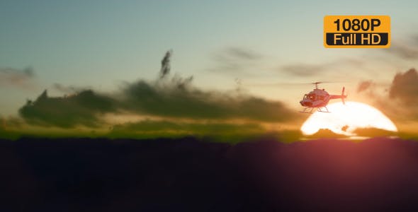 Sunset Helicopter - 19717549 Download Videohive