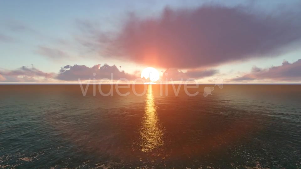 Sunset Ocean and Horizon Clouds Videohive 19240996 Motion Graphics Image 2