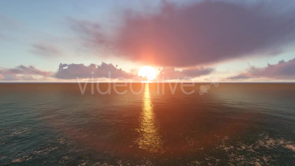 Sunset Ocean and Horizon Clouds Videohive 19240996 Motion Graphics Image 3