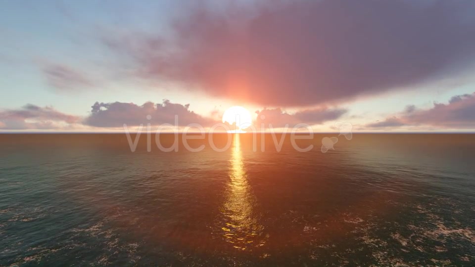 Sunset Ocean and Horizon Clouds Videohive 19240996 Motion Graphics Image 4