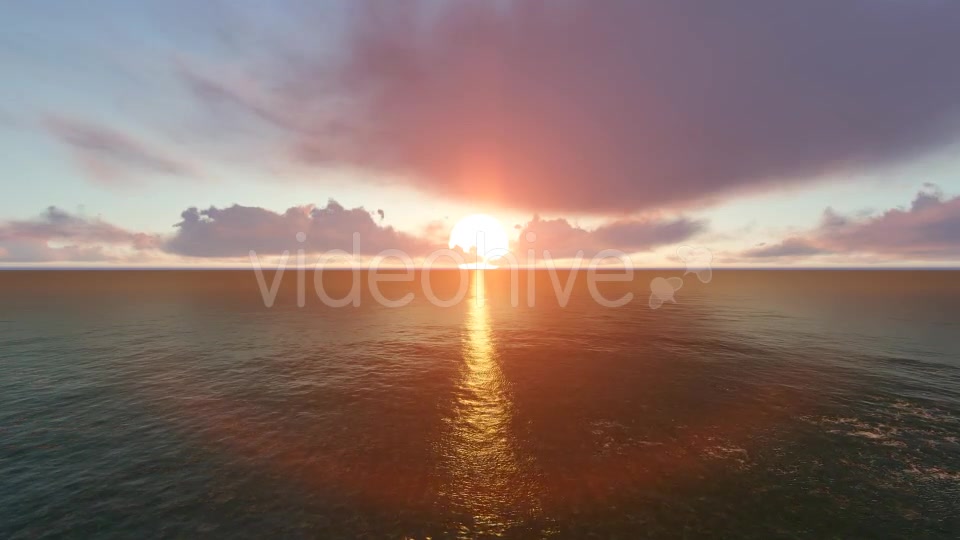 Sunset Ocean and Horizon Clouds Videohive 19240996 Motion Graphics Image 5