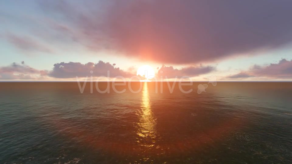 Sunset Ocean and Horizon Clouds Videohive 19240996 Motion Graphics Image 6