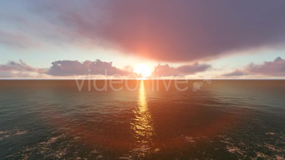 Sunset Ocean and Horizon Clouds Videohive 19240996 Motion Graphics Image 7