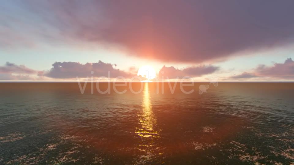 Sunset Ocean and Horizon Clouds Videohive 19240996 Motion Graphics Image 8