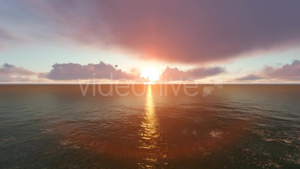 Sunset Ocean and Horizon Clouds Videohive 19240996 Motion Graphics Image 9