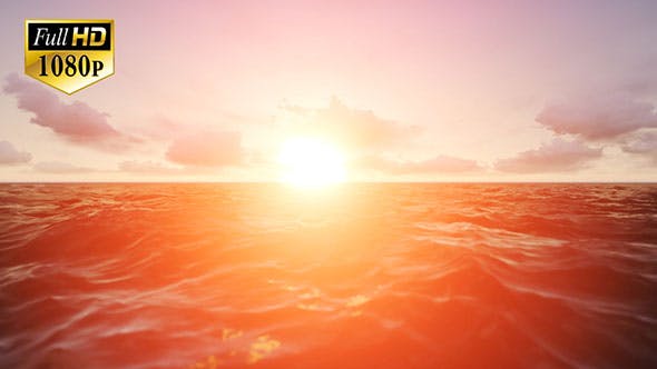 Sunset Over The Ocean - 19975837 Videohive Download