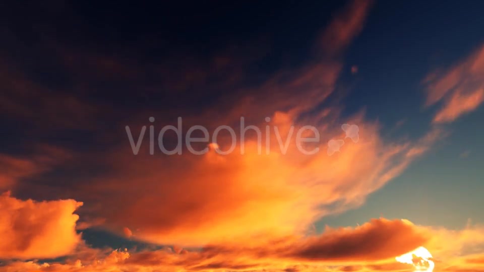 Sunset Red Clouds Videohive 19309036 Motion Graphics Image 4