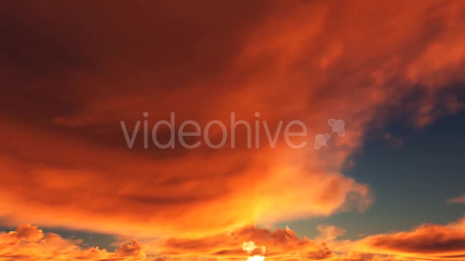 Sunset Red Clouds Videohive 19309036 Motion Graphics Image 7