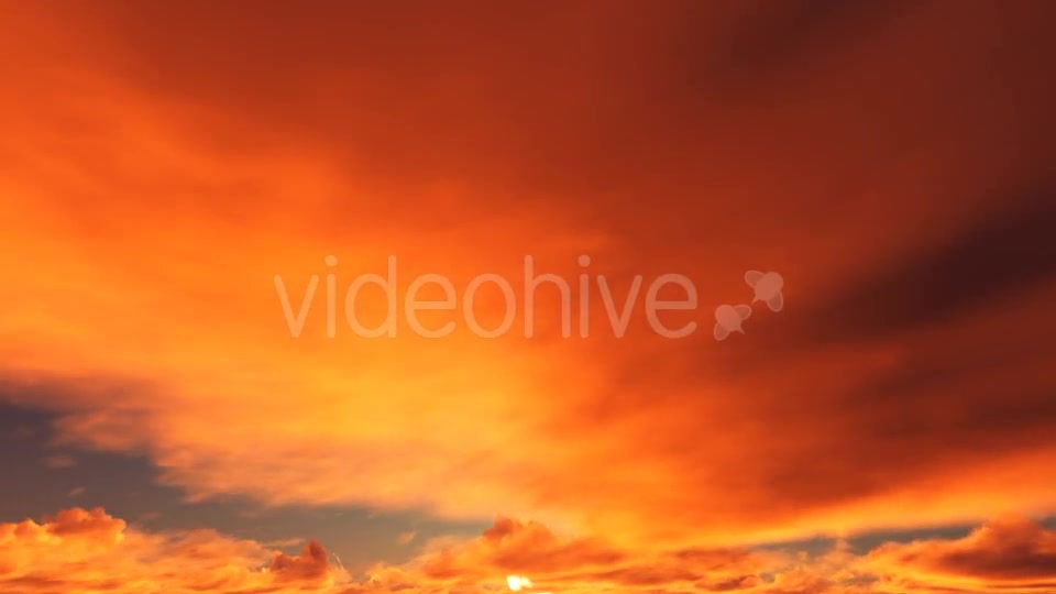 Sunset Red Clouds Videohive 19309036 Motion Graphics Image 8