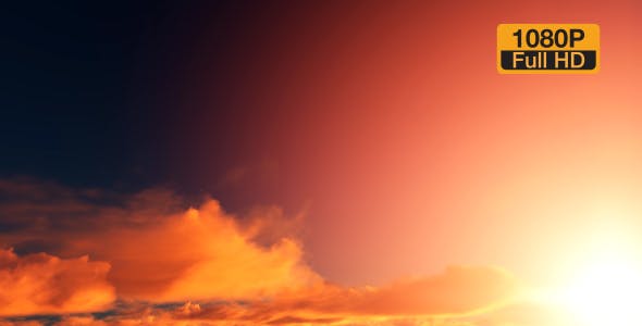 Sunset Red Clouds - Videohive 19309036 Download