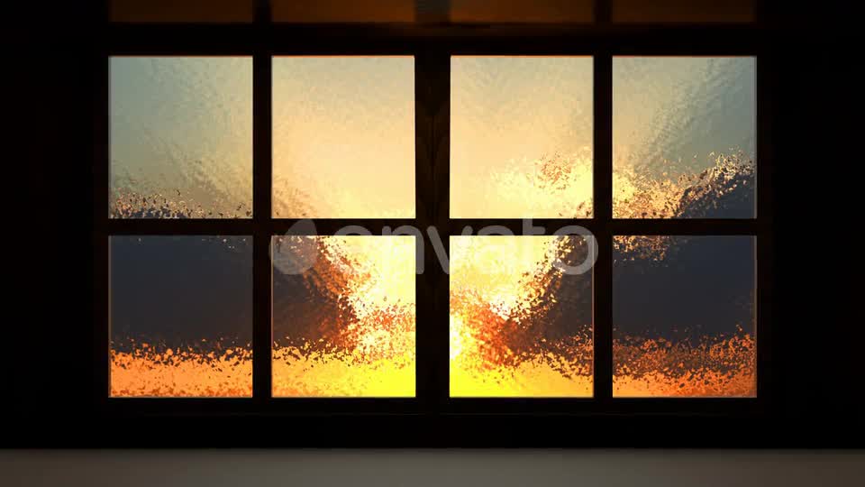 Sunset View From the Opened Window Videohive 23265158 Motion Graphics Image 1