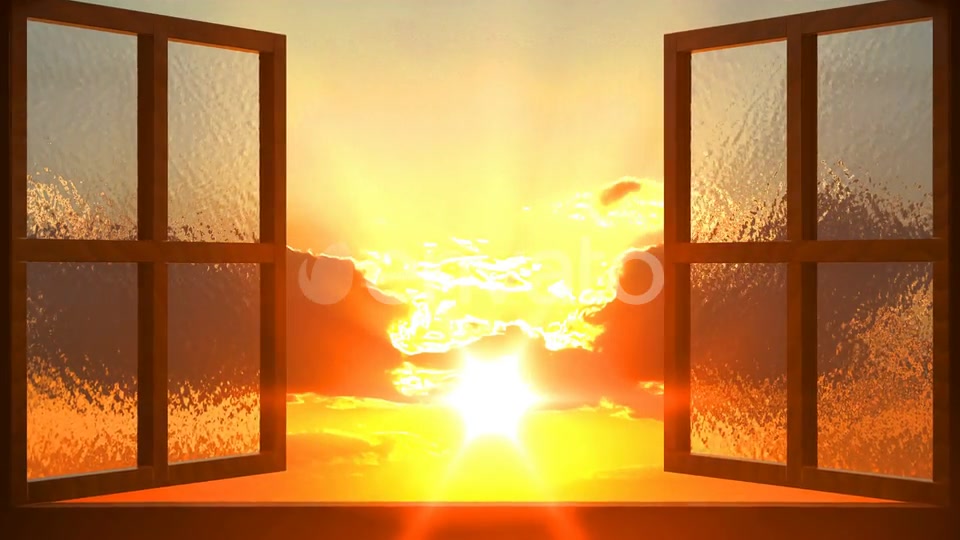 Sunset View From the Opened Window Videohive 23265158 Motion Graphics Image 4