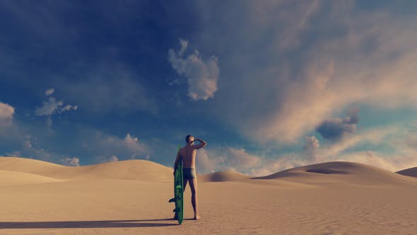 Surfer and Desert - Download 21365995 Videohive