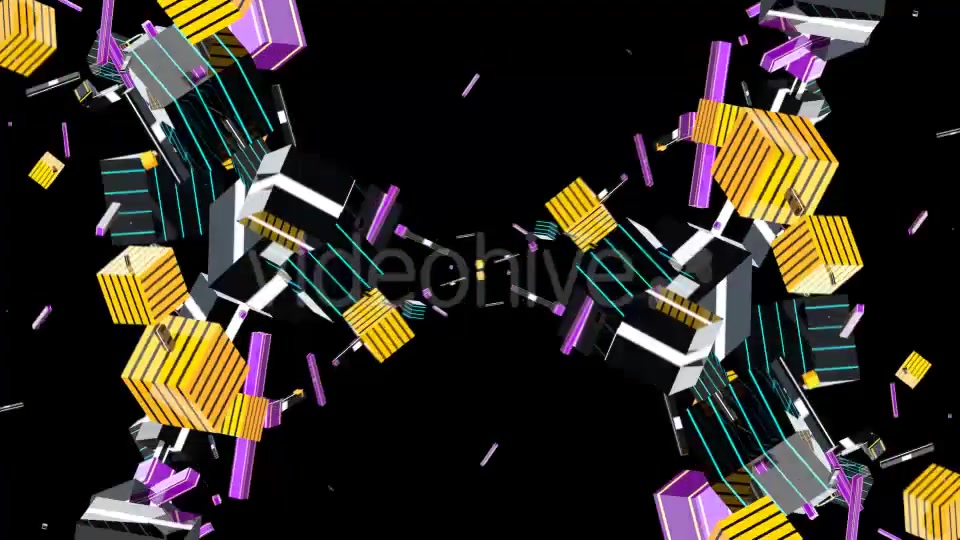 Swirling Cubics 3 in 1 VJ Pack Videohive 9563924 Motion Graphics Image 8