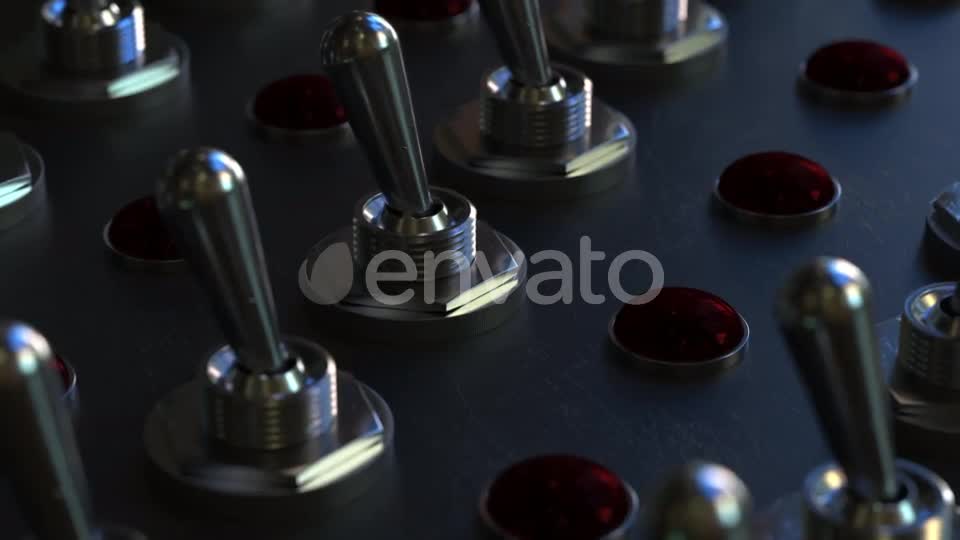 Switching Toggle Switch on a Control Panel Videohive 21597055 Motion Graphics Image 1