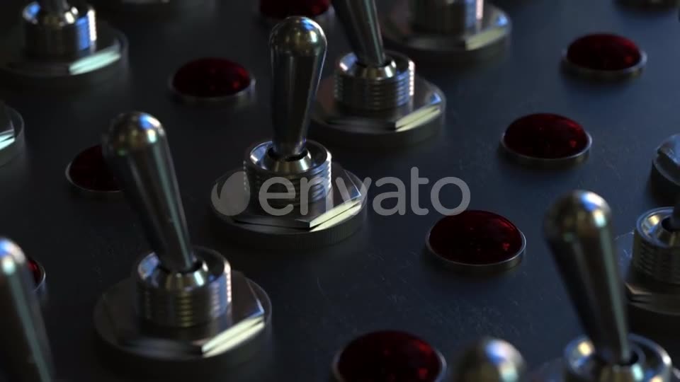 Switching Toggle Switch on a Control Panel Videohive 21597055 Motion Graphics Image 2