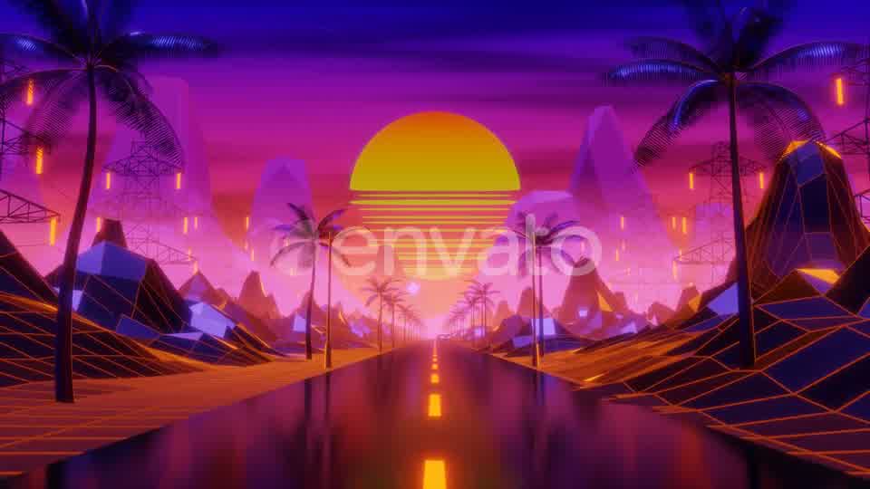 Synthwave background Videohive 24770802 Motion Graphics Image 10