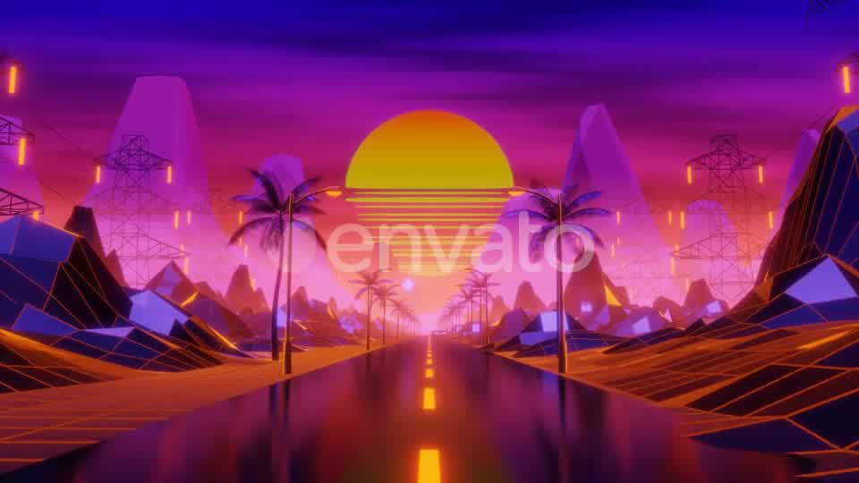 Synthwave background Videohive 24770802 Motion Graphics Image 9