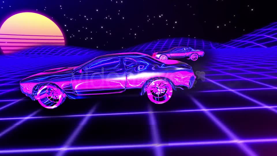 Synthwave Race Retrofuturistic Background Videohive 20430263 Motion Graphics Image 2