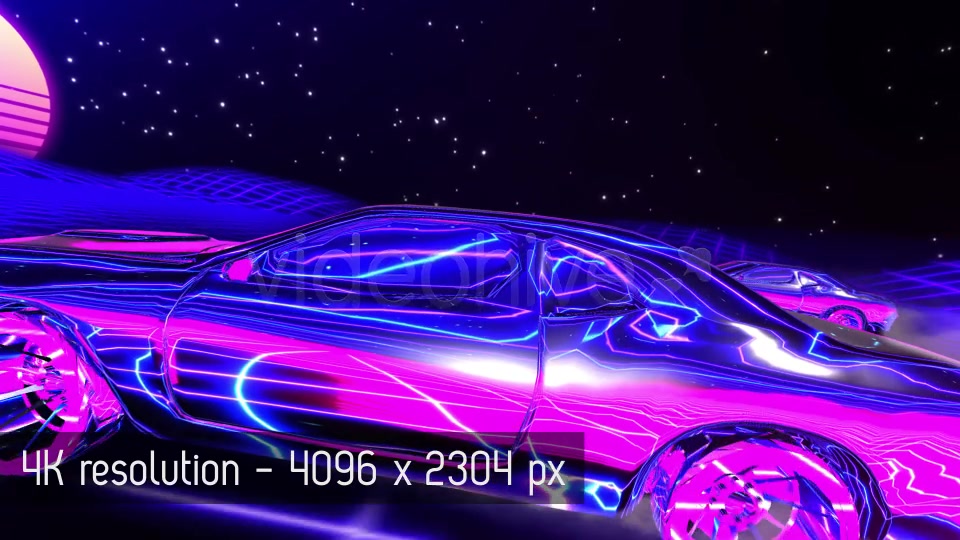 Synthwave Race Retrofuturistic Background Videohive 20430263 Motion Graphics Image 3