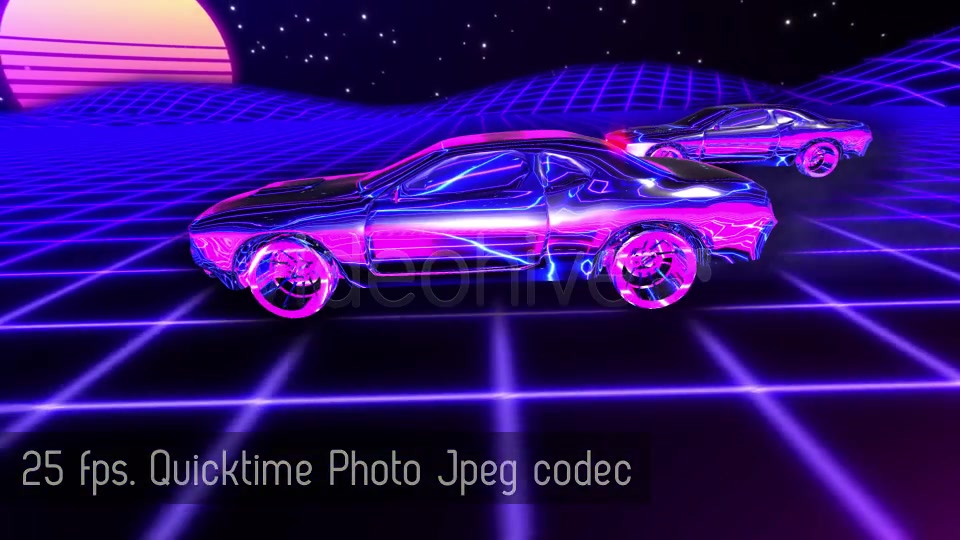 Synthwave Race Retrofuturistic Background Videohive 20430263 Motion Graphics Image 9