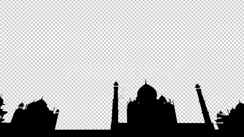 Taj Mahal 3D Silhouette Videohive 19476845 Motion Graphics Image 2