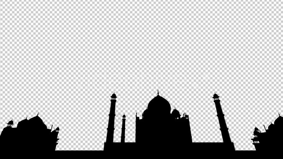 Taj Mahal 3D Silhouette Videohive 19476845 Motion Graphics Image 3