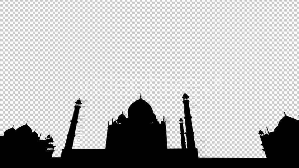 Taj Mahal 3D Silhouette Videohive 19476845 Motion Graphics Image 5