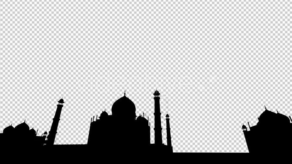 Taj Mahal 3D Silhouette Videohive 19476845 Motion Graphics Image 6