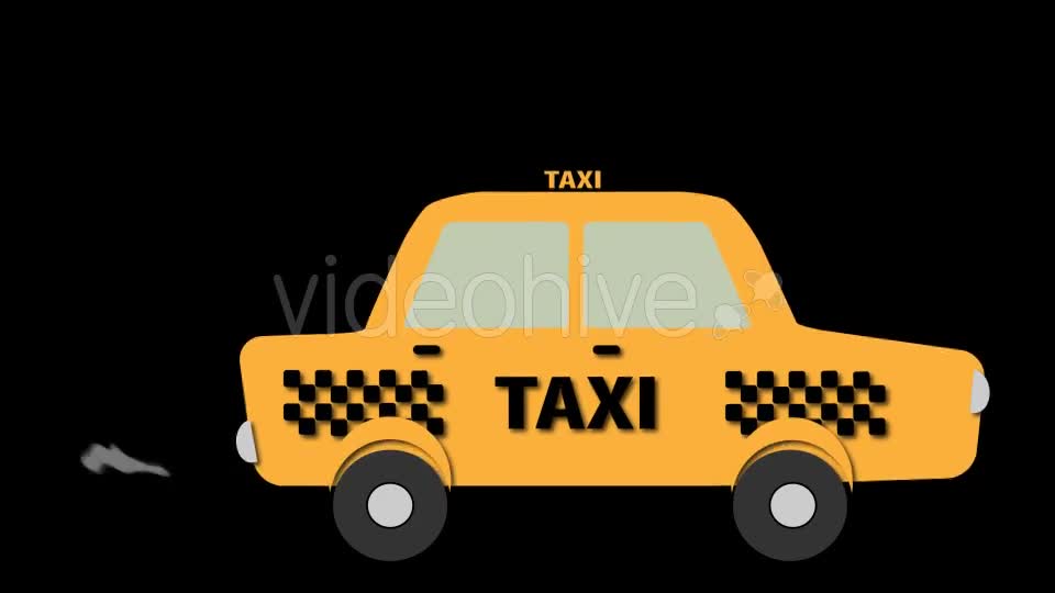 Taxi Cartoon Videohive 15313775 Motion Graphics Image 1