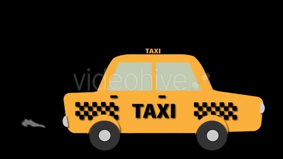 Taxi Cartoon Videohive 15313775 Motion Graphics Image 10