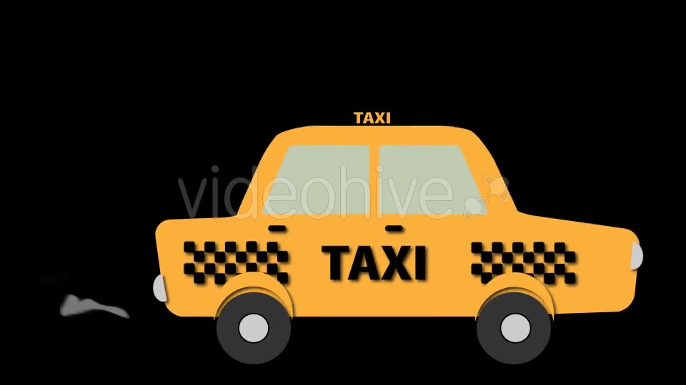 Taxi Cartoon Videohive 15313775 Motion Graphics Image 4
